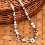 beads necklace, gemstone beads necklace, gemstone necklace