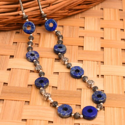 GGL Ultramarine Delight 18" Lapis Lazuli Gemstone Beads Necklace