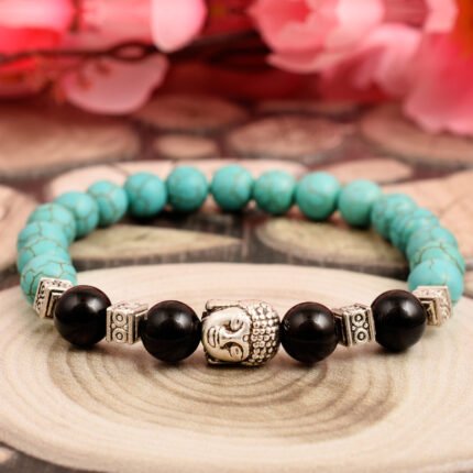 GGL Onyx, Quartz And Jade Gemstone Beads Bracelet for Women