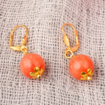 GGL Dyed Quartzite Gemstone Beads Earrings For Women