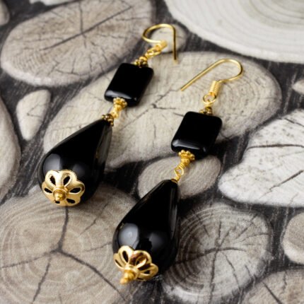 beads earrings, gemstone beads earrings, beads earrings for women