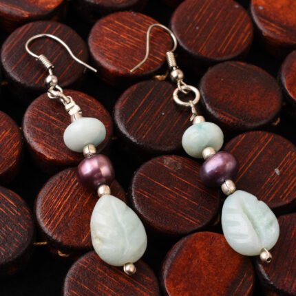 GGL Purple Freshwater Pearl Earrings For Women