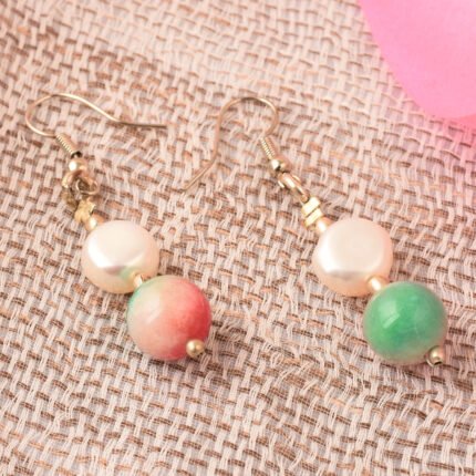 GGL White Freshwater Pearl Earrings for Women