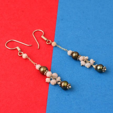 GGL Dyed Freshwater Pearl Earrings For Women