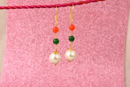 GGL White Freshwater Pearl Earrings