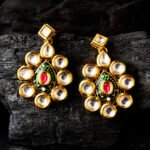 earrings, kunan earring, kundan jewellery, bridal earrings