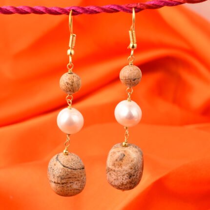 GGL Good Looking 3 inches Pearl Earrings For Women