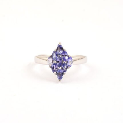 GGL Silver Tanzanite Stone Ring's
