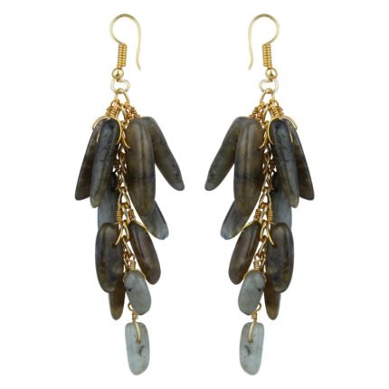 GGL Fascinating Labradorite Beads Earrings for Women