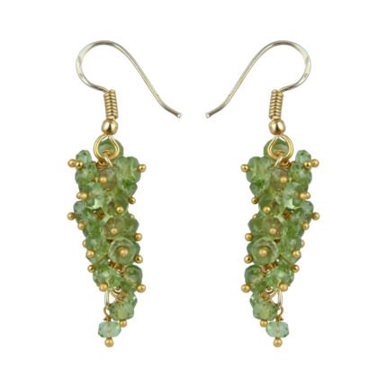 GGL Influence Peridot Beads Earrings for Women