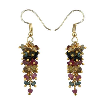 GGL Satisfying Tourmaline Beads Earrings for Women