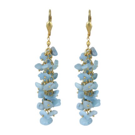 GGL Enchanting Amazonite Beads Earrings for Women