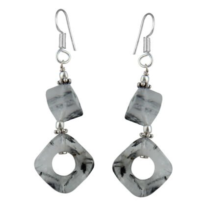 GGL Captivating Rutilated Quartz Beads Earrings for Women