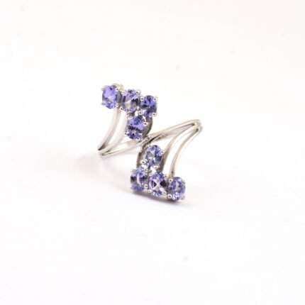 GGL Silver Tanzanite Stone Ring's
